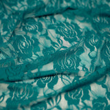 Ada Stretch Lace Nylon Spandex Fabric - Floral Pattern, 58/60" Cut Width, 56" Usable Width (1 Yard)