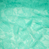 Ada Stretch Lace Nylon Spandex Fabric - Floral Pattern, 58/60" Cut Width, 56" Usable Width (1 Yard)