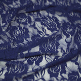 Ada Stretch Lace Nylon Spandex Fabric - Floral Pattern, 58/60" Cut Width, 56" Usable Width (1 Yard)