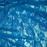 Ada Stretch Lace Nylon Spandex Fabric - Floral Pattern, 58/60" Cut Width, 56" Usable Width (1 Yard)