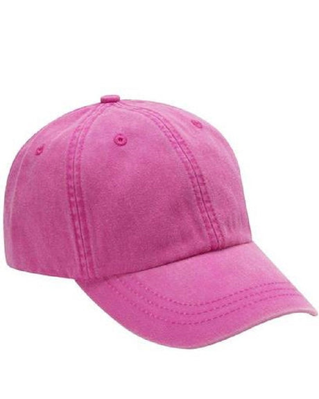 Adam's AD01 Cotton Twill Fabric - Neon Pink, Six Panel, Unconstructed, Low Profile (1 Cap)