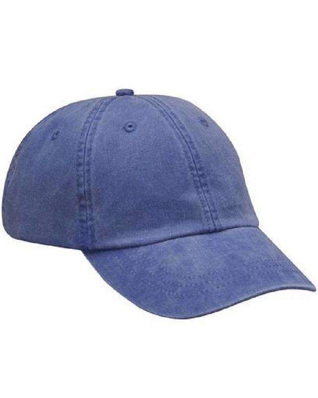 Adam's AD01 100 Percent Cotton Twill Fabric - Royal, Six Panel, Unconstructed, Low Profile, One Size (1 Cap)
