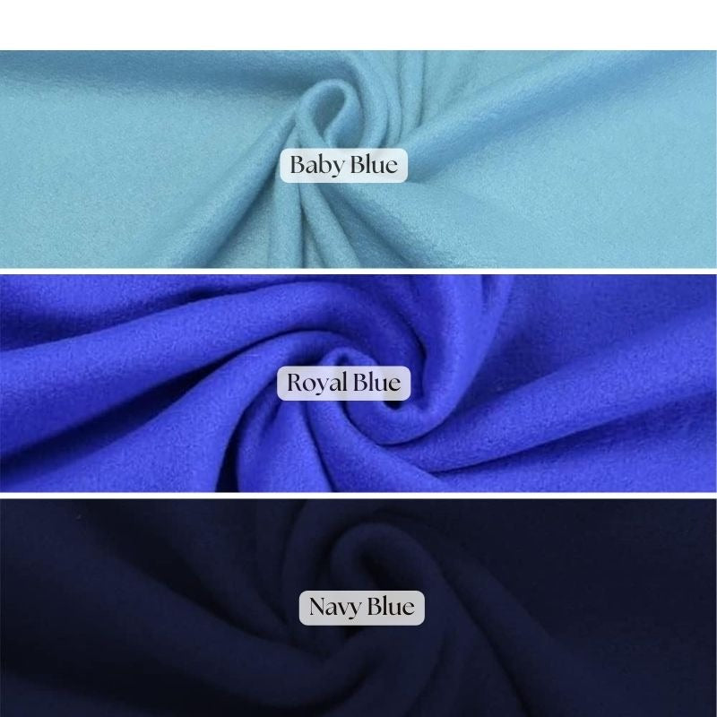 Anti-Pill Polar Fleece Polyester Fabric - Solid Colors, 58" Width (1 Yard)
