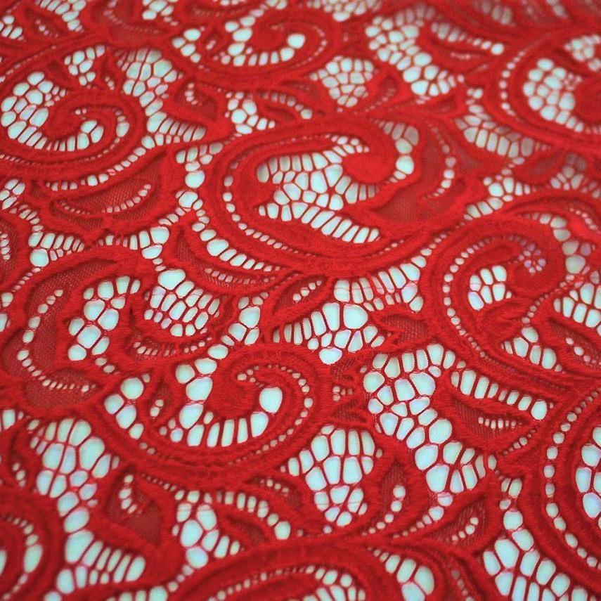 Stretch Lace Fabric Black