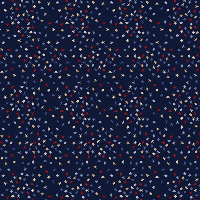 Cotton Fabric Admiral Stars Path to Freedom 44/45"