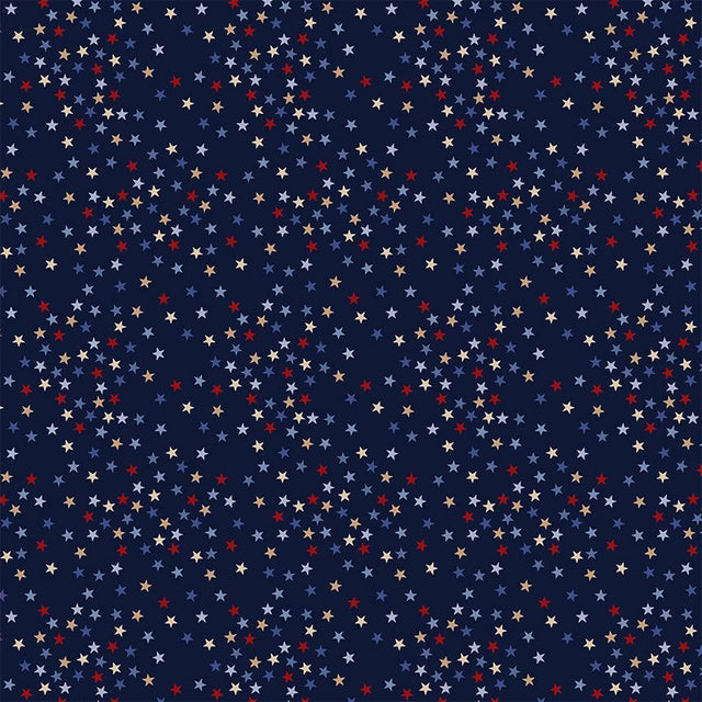 Cotton Fabric Admiral Stars Path to Freedom 44/45"