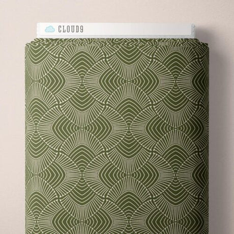 Cotton Print Fabric Adrianus Olive Marsh Havens 44/45"