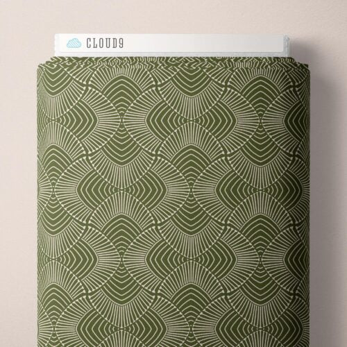 Cotton Print Fabric Adrianus Olive Marsh Havens 44/45"