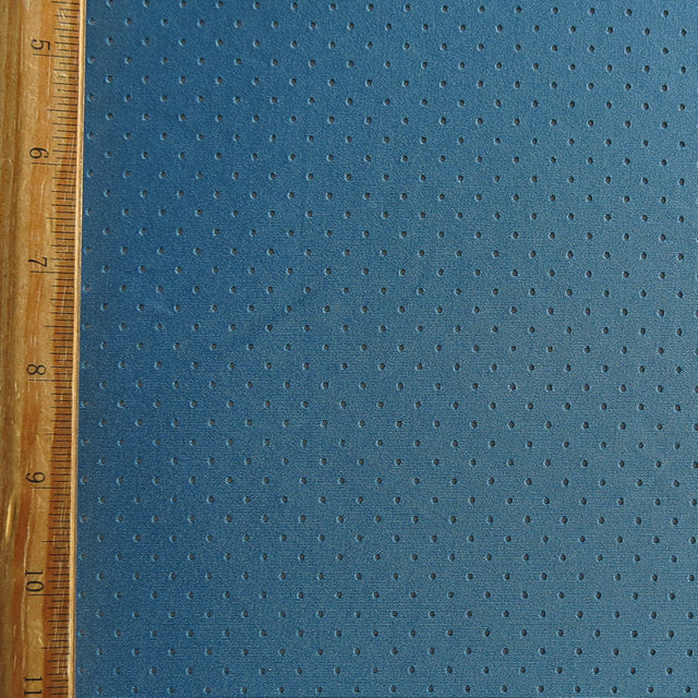 Mesh Repreve Recycled Polyester Spandex Knit Fabric - Aegean Blue