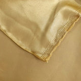 Shiny Gold Satin Fabric for Sewing Dress, Background Decoration, Lining Material, Sold by Yard