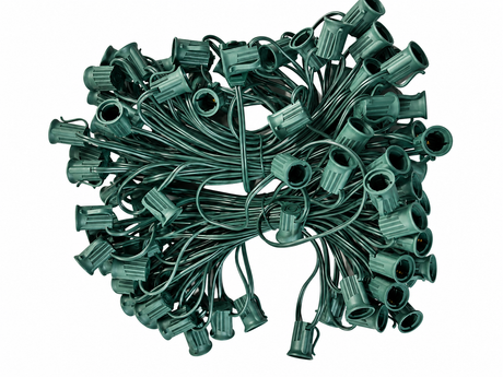 C9 Socket Cord - 100' 12" Spacing