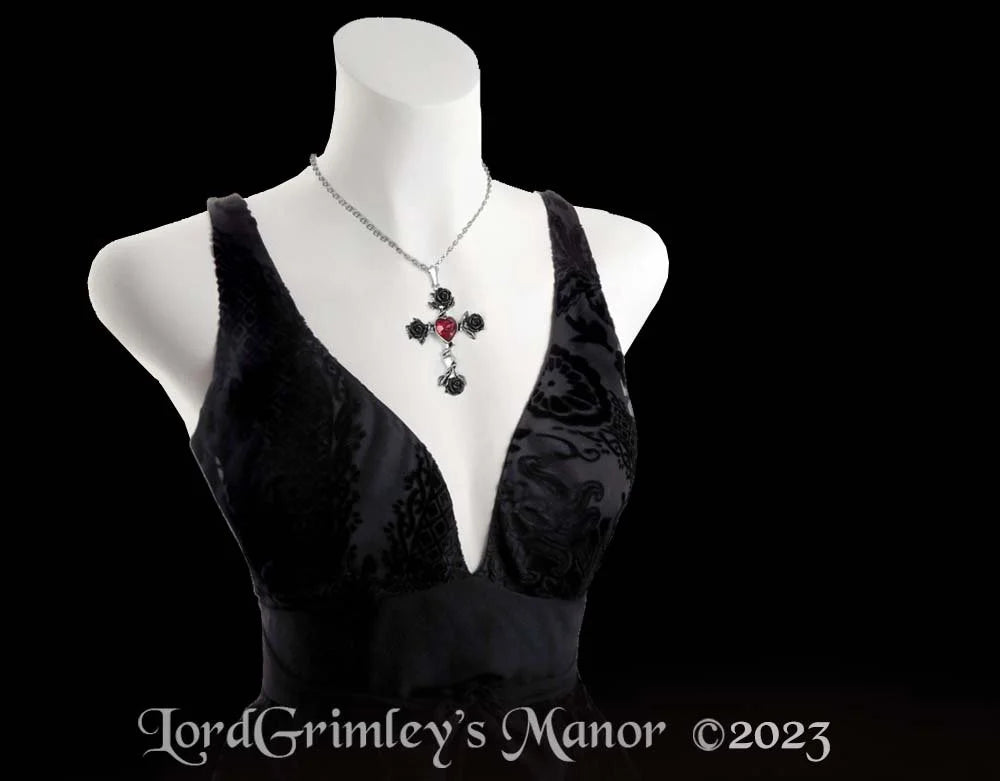 Black Rosifix - Necklace