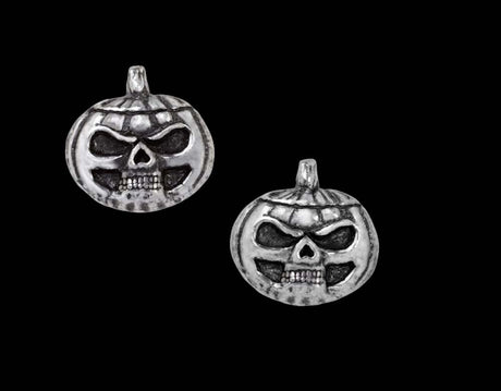 Pumpkin Skull - Studs