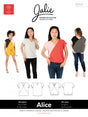 Sewing Pattern Alice V-Neck Blouse by Jalie