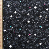 Cotton Lycra Alien Universe Print Knit Fabric