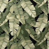 All Over Banana Leaf Cotton Heavy Barkcloth Fabric - Banana Leaf Print, 36" X 56" (1 Yard)