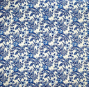 Rayon Poplin Fabric All Over Hibiscus Plumeria Tropical Leaves