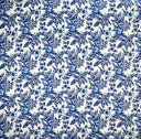 All Over Hibiscus Plumeria Tropical Leaves Rayon Poplin Fabric - Tropical Floral Print, 36" X 45" (1 Yard)