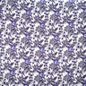 All Over Hibiscus Plumeria Tropical Leaves Rayon Poplin Fabric - Tropical Floral Print, 36" X 45" (1 Yard)