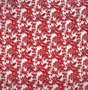 Rayon Poplin Fabric All Over Hibiscus Plumeria Tropical Leaves