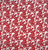 All Over Hibiscus Plumeria Tropical Leaves Rayon Poplin Fabric - Purple, Blue, Red, Yellow, White, 36" X 45" (1 Yard)