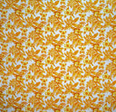 All Over Hibiscus Plumeria Tropical Leaves Rayon Poplin Fabric - Tropical Floral Print, 36" X 45" (1 Yard)