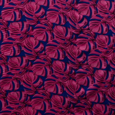 Polyester Monstera Leaf Fabric All Over Print