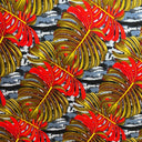 Rayon Poplin Monstera Leaf Fabric