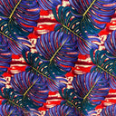 Rayon Poplin Monstera Leaf Fabric