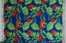 All Over Split Leaves Rayon Fabric - Split Leaf Print, Fringed Edges, 72" L X 45" W (1 Piece)