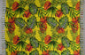 All Over Split Leaves Rayon Fabric - Split Leaf Print, Fringed Edges, 72" L X 45" W (1 Piece)