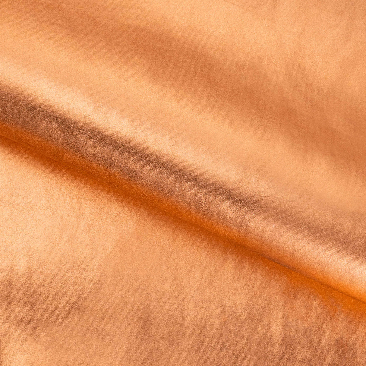 Alloy Foiled Spandex Nylon Spandex Fabric - Neon Coral/Rose Gold, 56" Width (1 Yard)