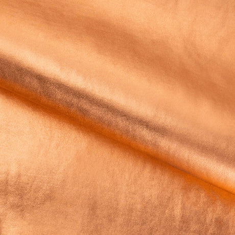 Alloy Foiled Spandex Nylon Spandex Fabric - Neon Coral/Rose Gold, 56" Width (1 Yard)