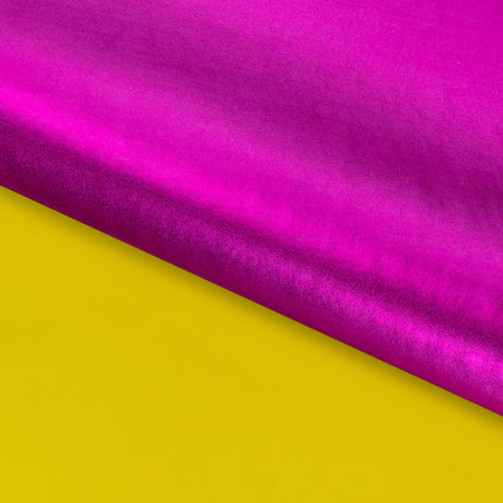 Alloy Foiled Spandex Nylon Spandex Fabric - Neon Coral/Rose Gold, 56" Width (1 Yard)