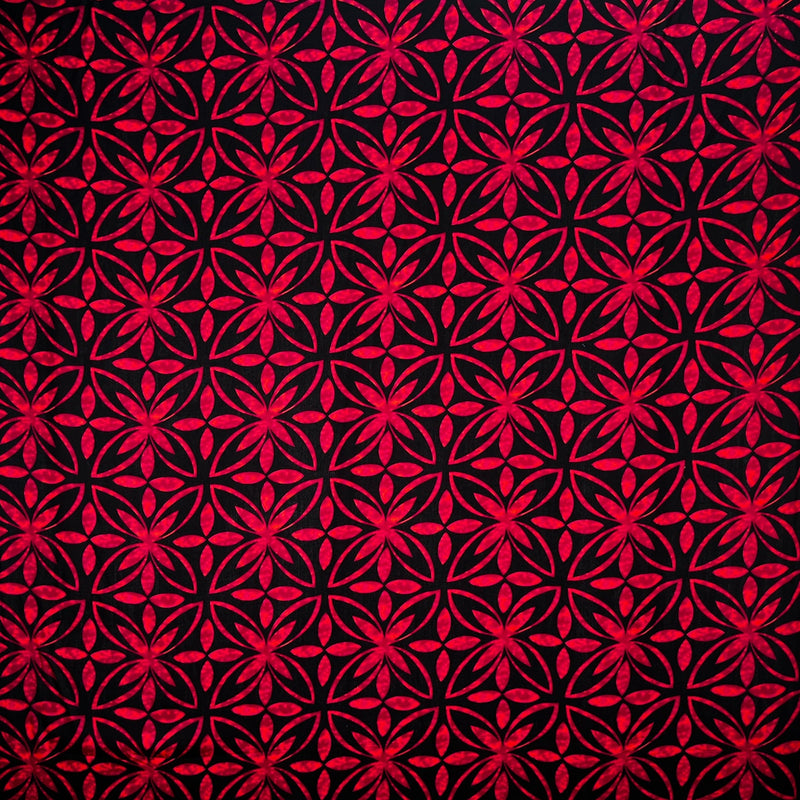 Polyester Poplin Fabric Watercolor Blossoms