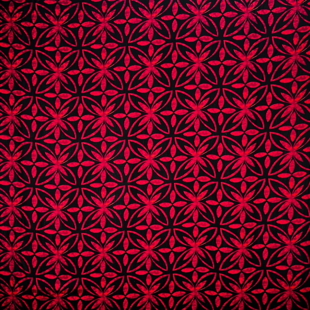 Polyester Poplin Fabric Watercolor Blossoms