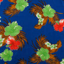 Polyester Glitter Fabric Aloha Garden Floral Leaves