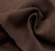 Alova Suede Polyester Fabric - Chocolate, 58/60" Width