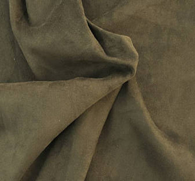 Alova Washed Micro Suede Beige Micro Suede Fabric - Beige, 58/60" Width (1 Yard)