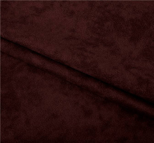 Alova Washed Micro Suede 100 Percent Polyester Fabric - Wine, 58/60" Width