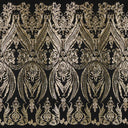 Amelia Stretch Mesh Sequin Fabric - 2-Way Stretch Embroidered Sequin Mesh, 52" Width, 207 Gsm (1 Yard)