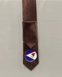 American Samoa Flag Tie Polyester Fabric - American Samoa Seal, 56" Length, 3.5" Width (1 Tie)