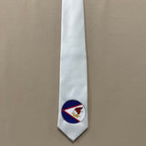 American Samoa Flag Tie Polyester Fabric - American Samoa Seal, 56" Length, 3.5" Width (1 Tie)
