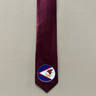 American Samoa Flag Tie Polyester Fabric - American Samoa Seal, 56" Length, 3.5" Width (1 Tie)