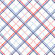 Cotton Americana Plaid White Fabric 44/45"