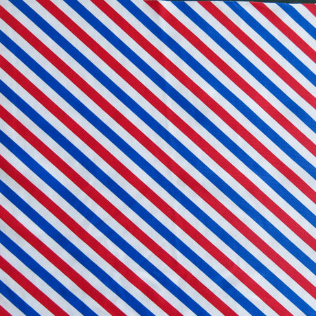Swim Knit Americana Diagonal Stripes Nylon Spandex