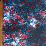 Poly Spandex Swimsuit Fabric Americana Fireworks