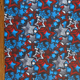 Swim Knit Americana Multicolored Stars Poly Spandex