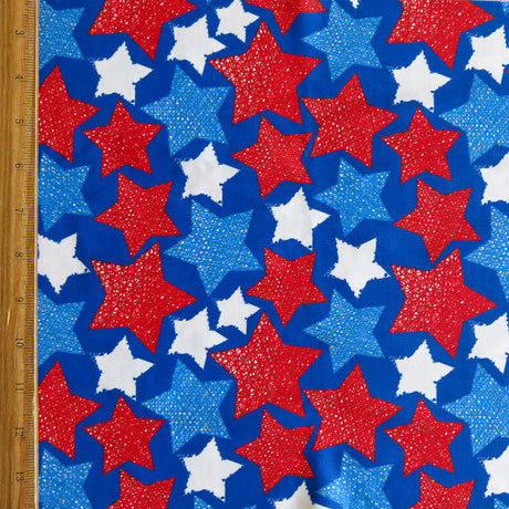 Swim Knit Nylon Spandex Americana New Stars Seconds