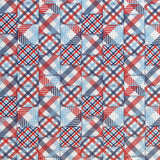 Swim Knit Americana Patchwork Poly Spandex Fabric
